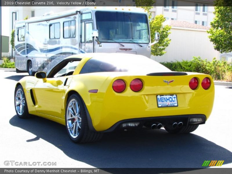 Velocity Yellow / Ebony 2009 Chevrolet Corvette Z06