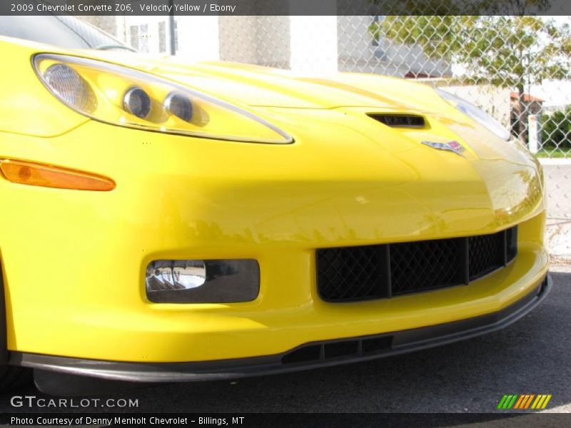 Velocity Yellow / Ebony 2009 Chevrolet Corvette Z06