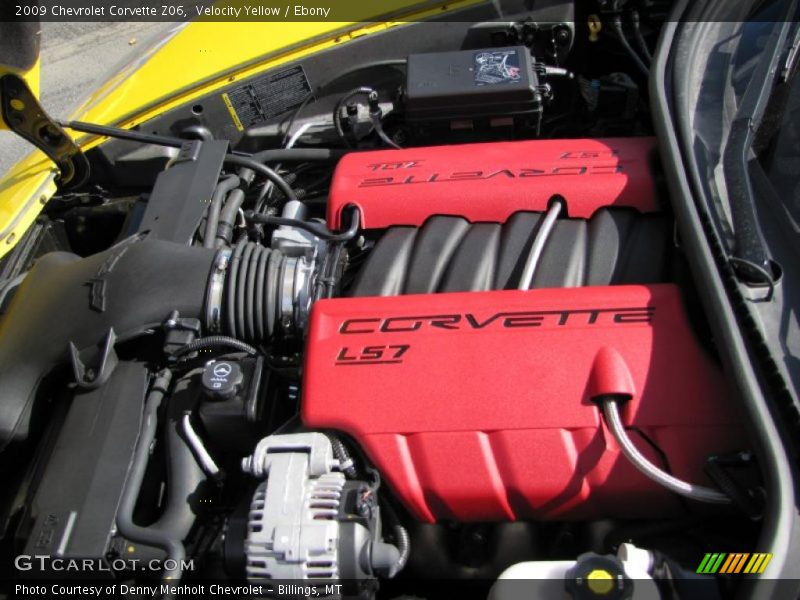 Velocity Yellow / Ebony 2009 Chevrolet Corvette Z06