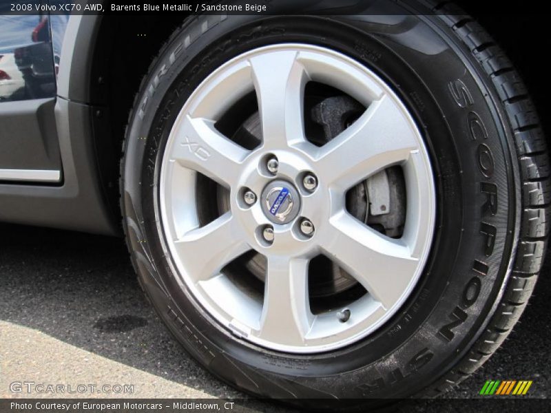 Barents Blue Metallic / Sandstone Beige 2008 Volvo XC70 AWD
