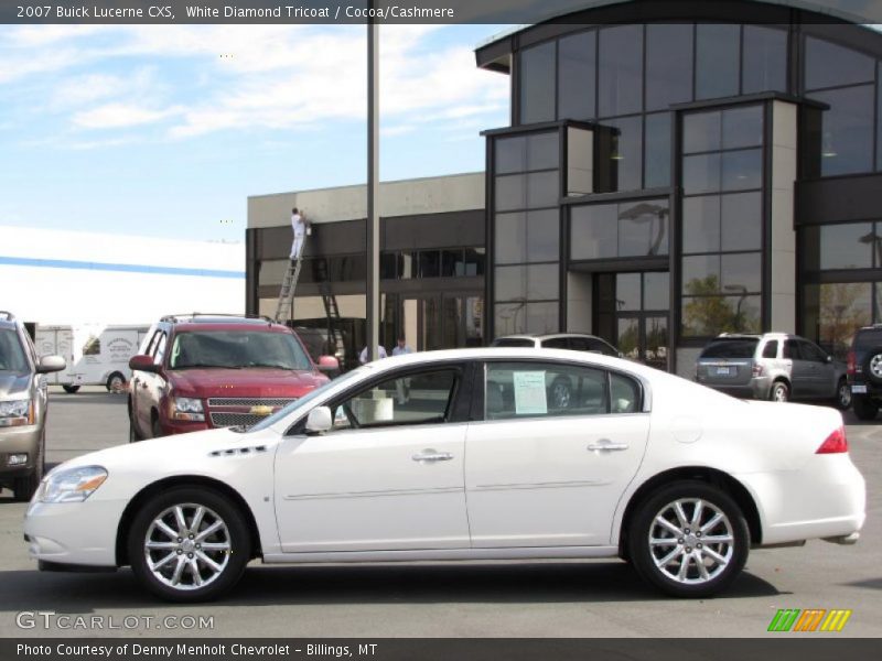 White Diamond Tricoat / Cocoa/Cashmere 2007 Buick Lucerne CXS