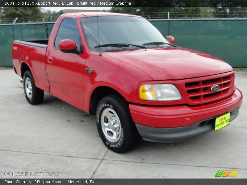 Bright Red / Medium Graphite 2001 Ford F150 XL Sport Regular Cab