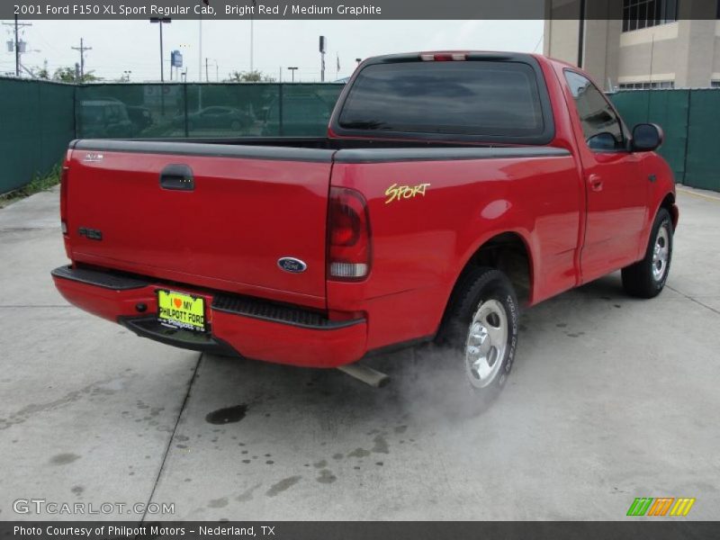 Bright Red / Medium Graphite 2001 Ford F150 XL Sport Regular Cab