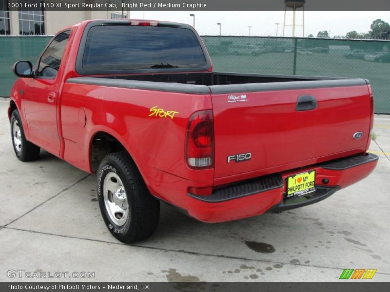 Bright Red / Medium Graphite 2001 Ford F150 XL Sport Regular Cab