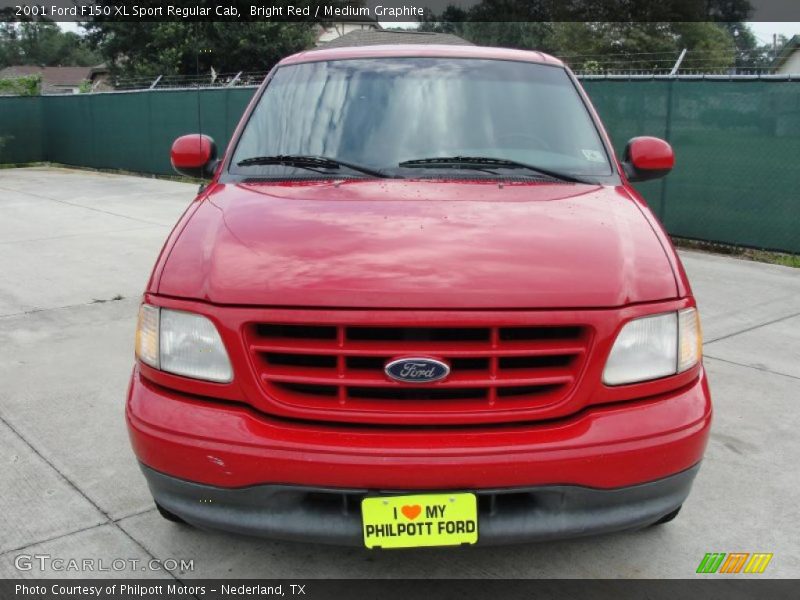 Bright Red / Medium Graphite 2001 Ford F150 XL Sport Regular Cab