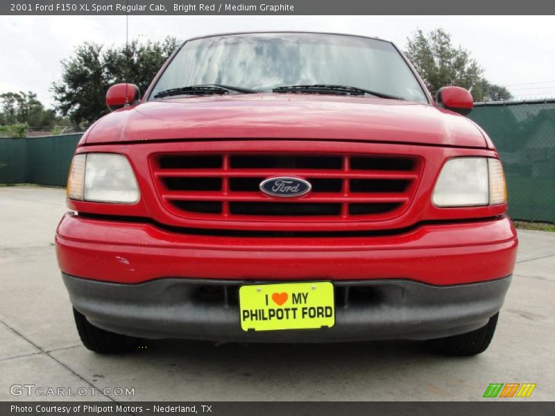 Bright Red / Medium Graphite 2001 Ford F150 XL Sport Regular Cab