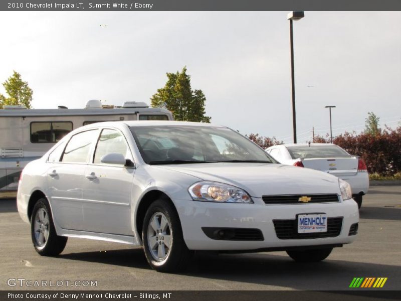 Summit White / Ebony 2010 Chevrolet Impala LT