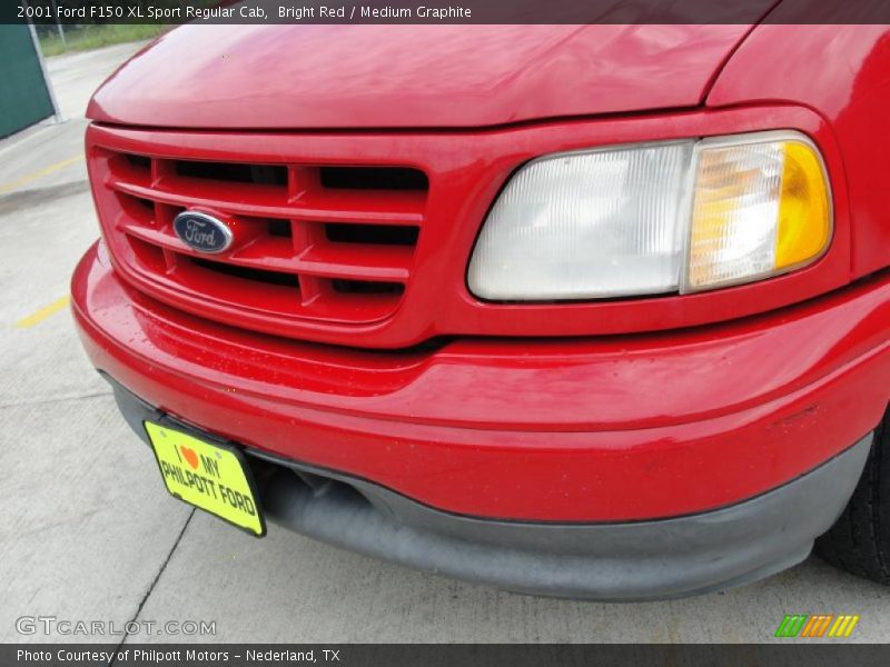 Bright Red / Medium Graphite 2001 Ford F150 XL Sport Regular Cab