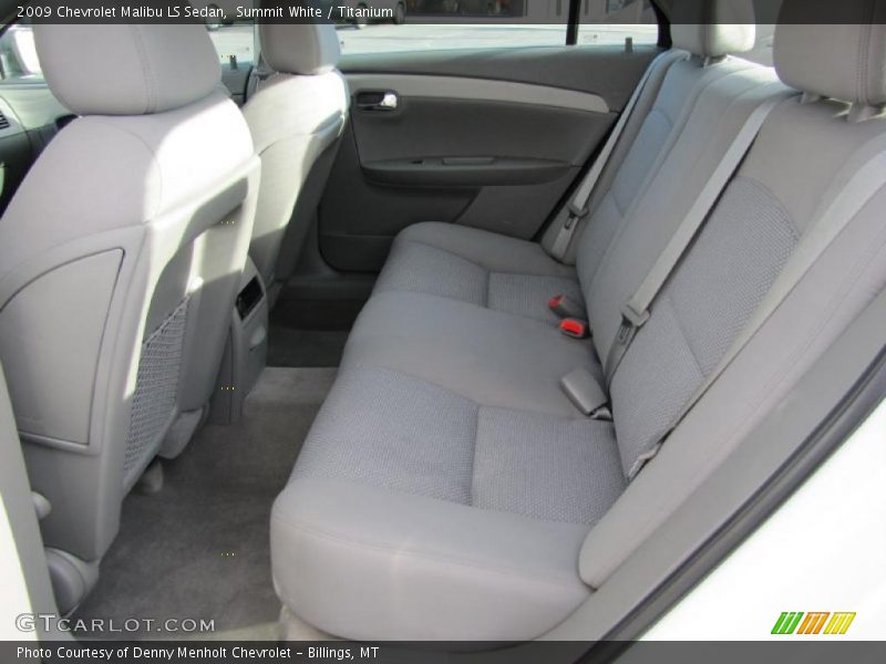 Summit White / Titanium 2009 Chevrolet Malibu LS Sedan