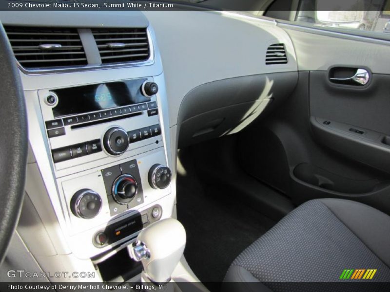 Summit White / Titanium 2009 Chevrolet Malibu LS Sedan