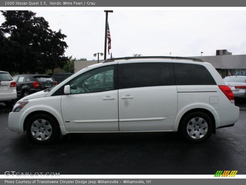 Nordic White Pearl / Gray 2006 Nissan Quest 3.5