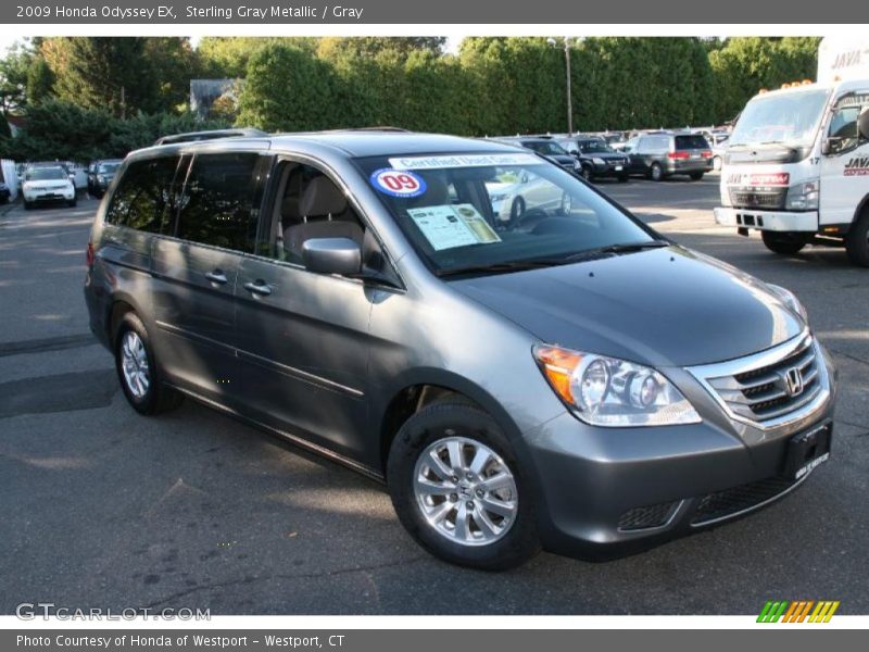 Sterling Gray Metallic / Gray 2009 Honda Odyssey EX