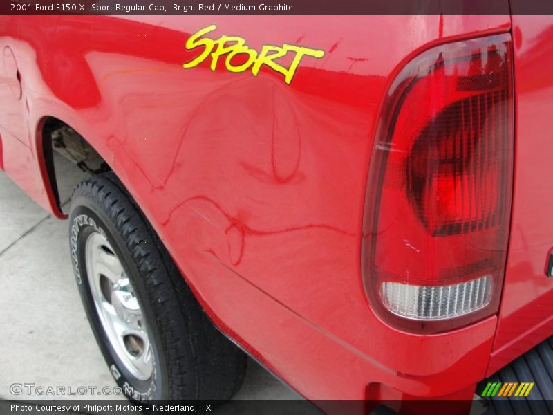 Bright Red / Medium Graphite 2001 Ford F150 XL Sport Regular Cab
