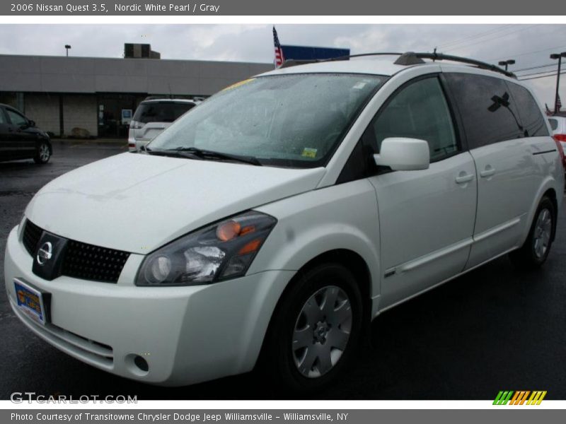 Nordic White Pearl / Gray 2006 Nissan Quest 3.5