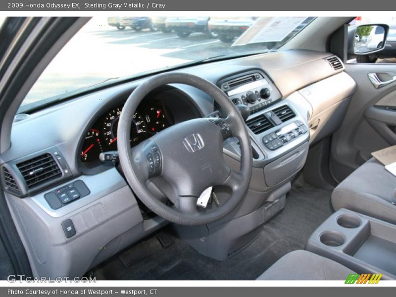 Sterling Gray Metallic / Gray 2009 Honda Odyssey EX