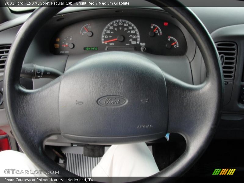 Bright Red / Medium Graphite 2001 Ford F150 XL Sport Regular Cab