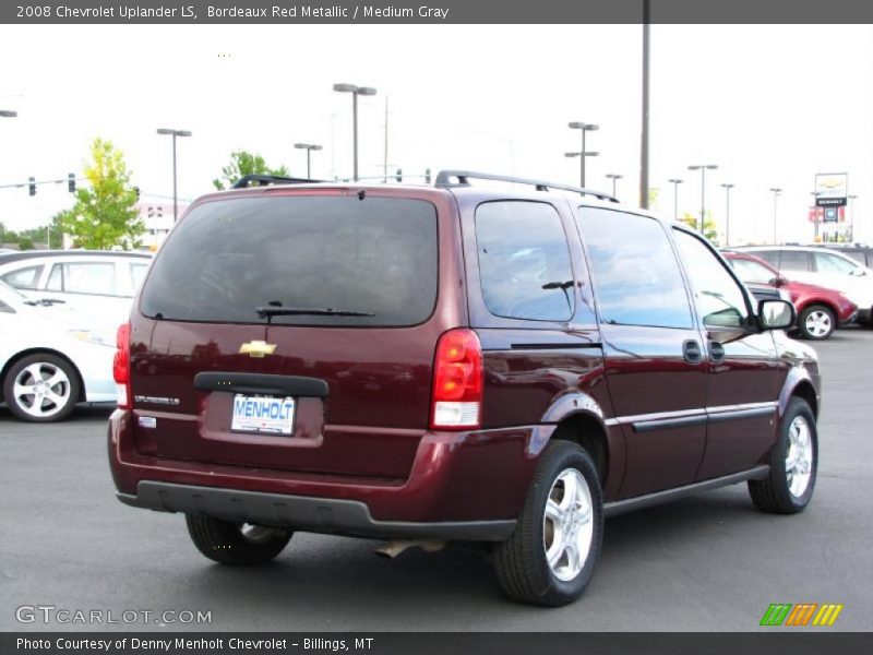Bordeaux Red Metallic / Medium Gray 2008 Chevrolet Uplander LS