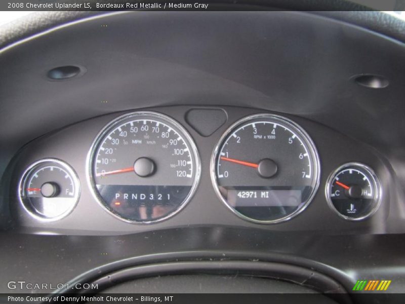 Bordeaux Red Metallic / Medium Gray 2008 Chevrolet Uplander LS