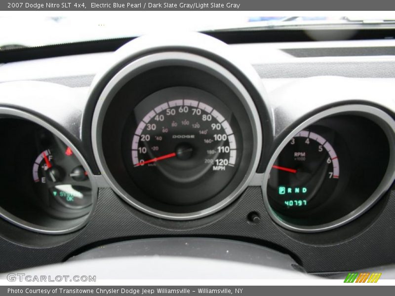 Electric Blue Pearl / Dark Slate Gray/Light Slate Gray 2007 Dodge Nitro SLT 4x4