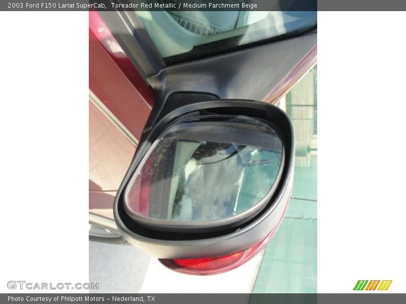 Toreador Red Metallic / Medium Parchment Beige 2003 Ford F150 Lariat SuperCab