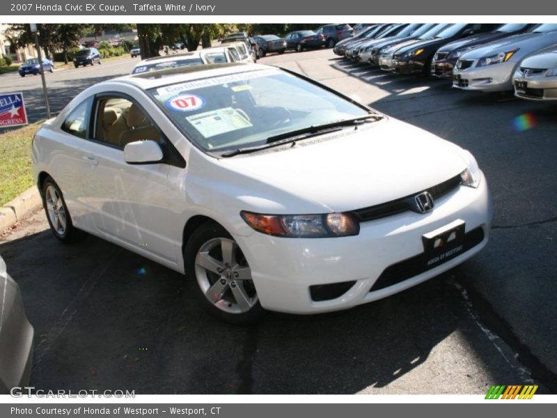 Taffeta White / Ivory 2007 Honda Civic EX Coupe
