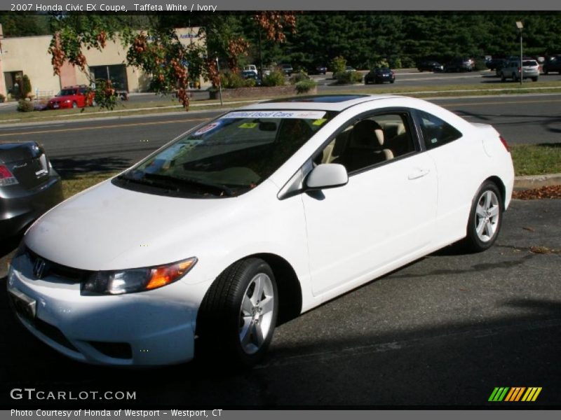 Taffeta White / Ivory 2007 Honda Civic EX Coupe