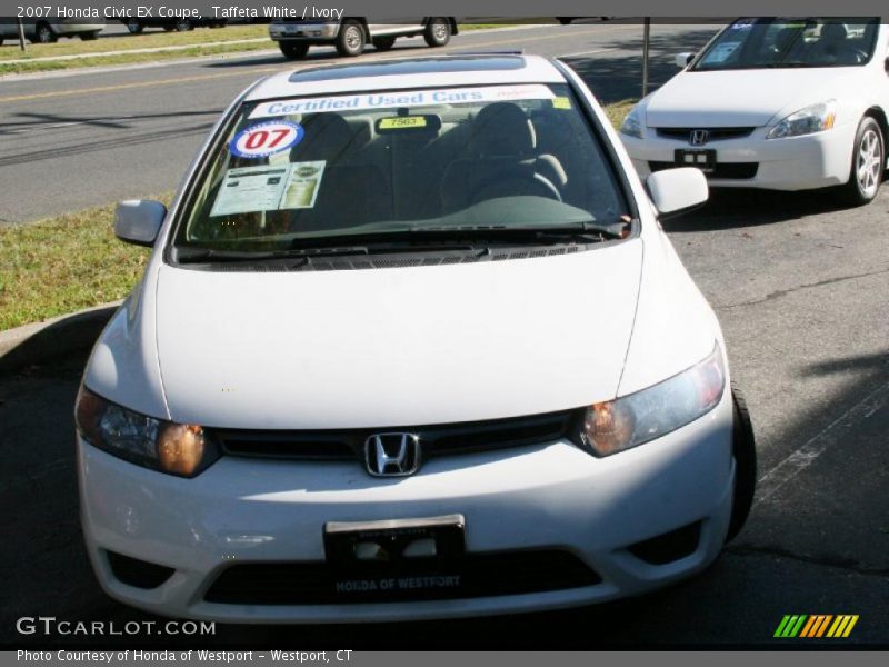 Taffeta White / Ivory 2007 Honda Civic EX Coupe
