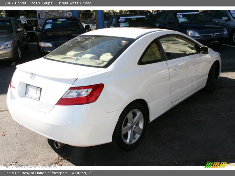 Taffeta White / Ivory 2007 Honda Civic EX Coupe