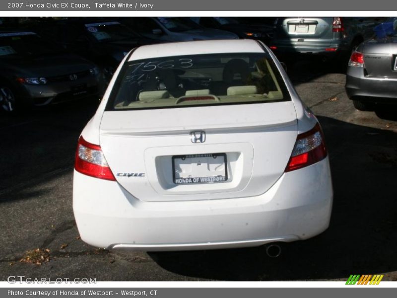 Taffeta White / Ivory 2007 Honda Civic EX Coupe