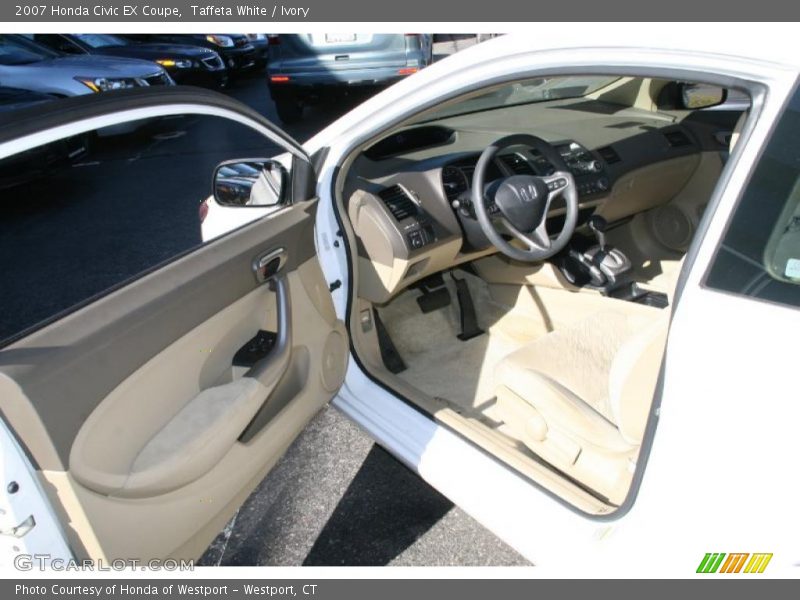 Taffeta White / Ivory 2007 Honda Civic EX Coupe