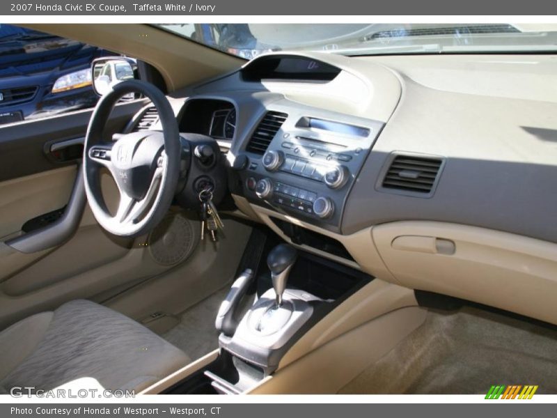 Taffeta White / Ivory 2007 Honda Civic EX Coupe