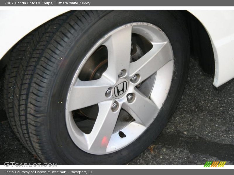 Taffeta White / Ivory 2007 Honda Civic EX Coupe