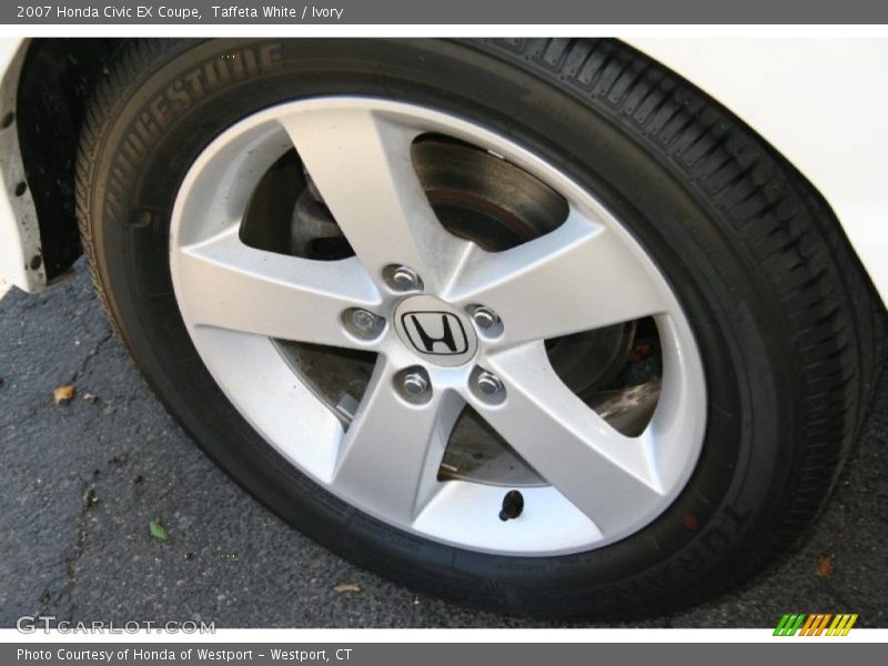 Taffeta White / Ivory 2007 Honda Civic EX Coupe