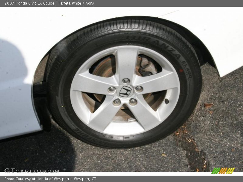 Taffeta White / Ivory 2007 Honda Civic EX Coupe