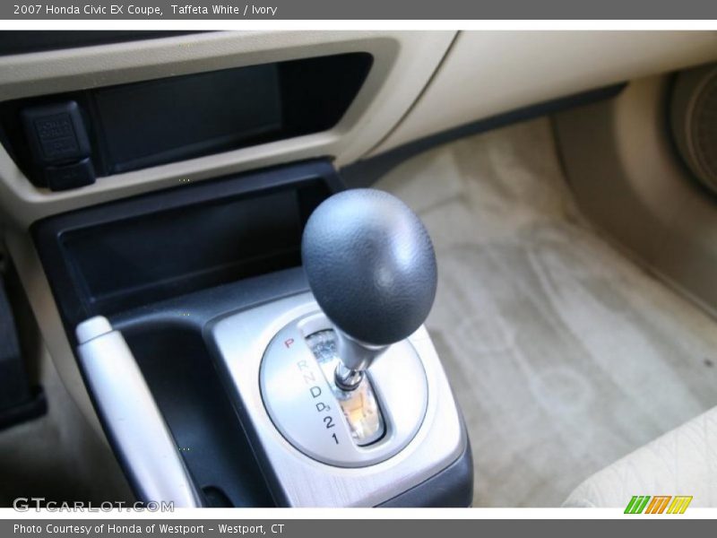 Taffeta White / Ivory 2007 Honda Civic EX Coupe