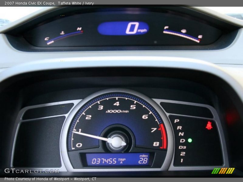 Taffeta White / Ivory 2007 Honda Civic EX Coupe