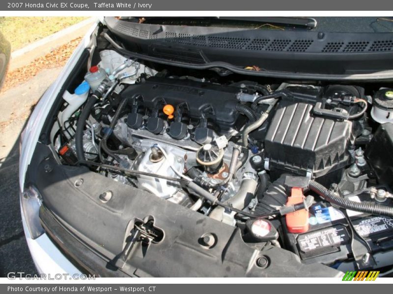 Taffeta White / Ivory 2007 Honda Civic EX Coupe