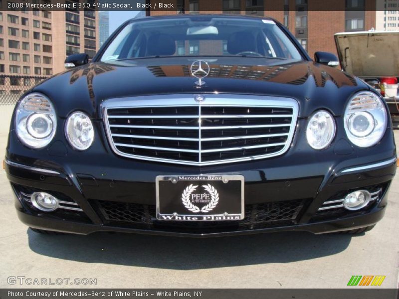 Black / Black 2008 Mercedes-Benz E 350 4Matic Sedan