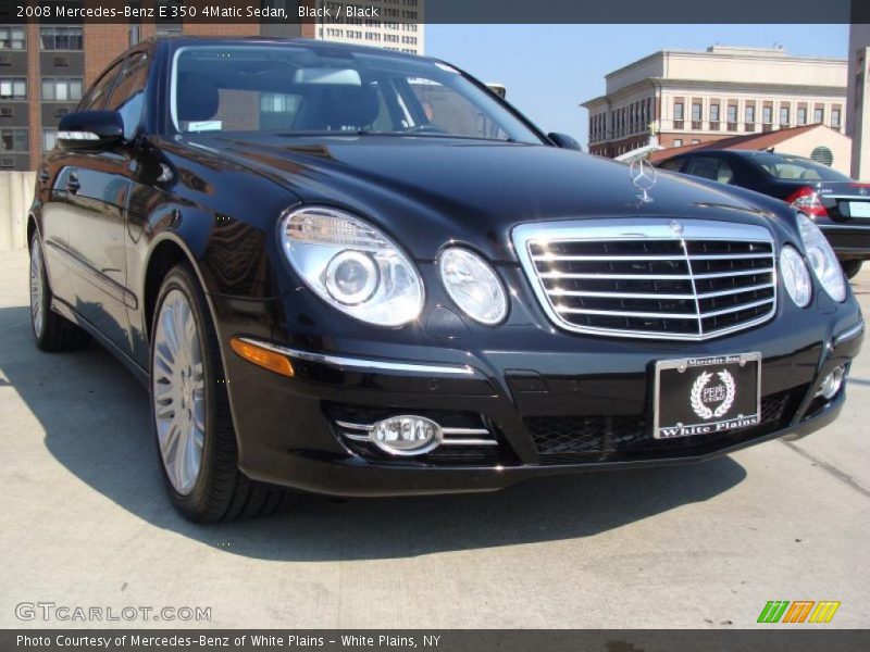 Black / Black 2008 Mercedes-Benz E 350 4Matic Sedan
