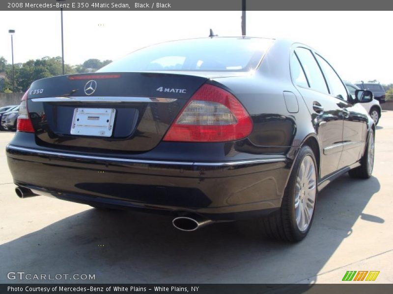 Black / Black 2008 Mercedes-Benz E 350 4Matic Sedan