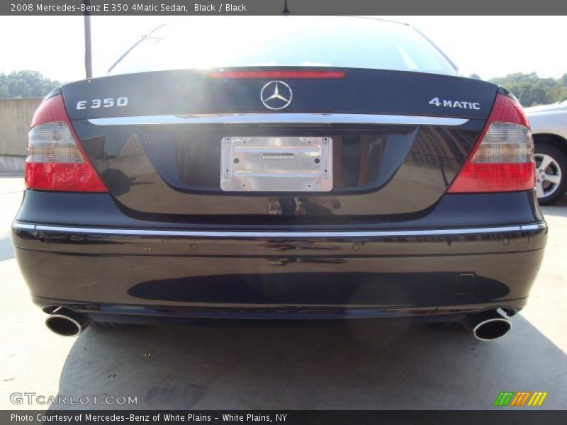 Black / Black 2008 Mercedes-Benz E 350 4Matic Sedan