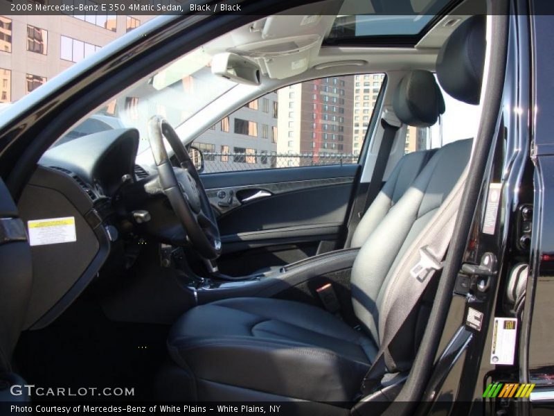 Black / Black 2008 Mercedes-Benz E 350 4Matic Sedan