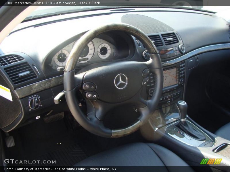 Black / Black 2008 Mercedes-Benz E 350 4Matic Sedan