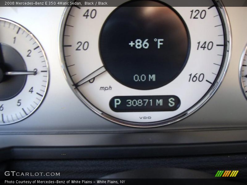 Black / Black 2008 Mercedes-Benz E 350 4Matic Sedan