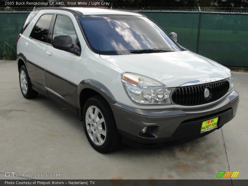 Frost White / Light Gray 2005 Buick Rendezvous CX AWD