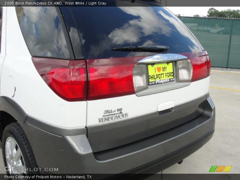 Frost White / Light Gray 2005 Buick Rendezvous CX AWD