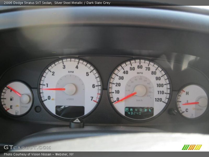 Silver Steel Metallic / Dark Slate Grey 2006 Dodge Stratus SXT Sedan