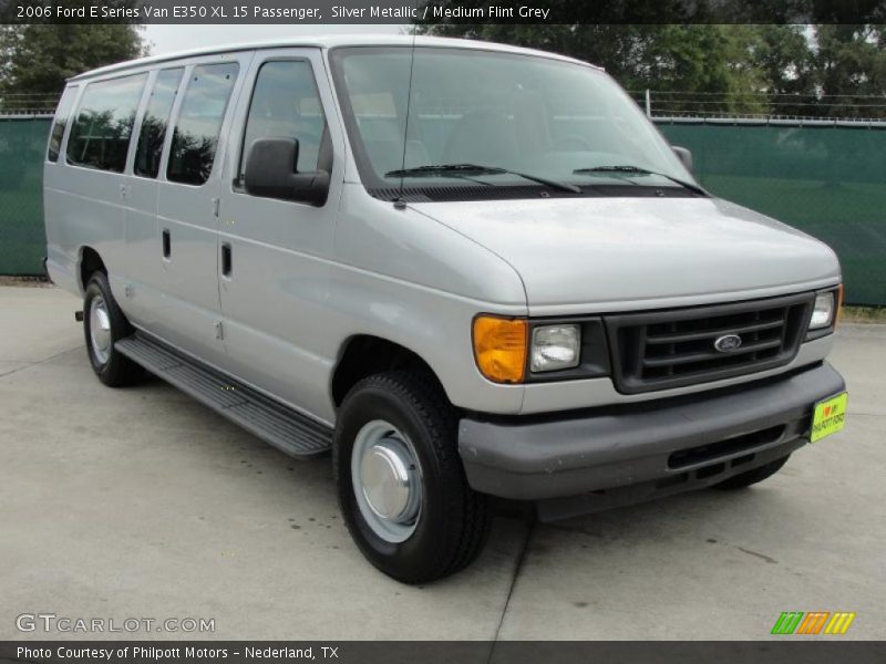 Silver Metallic / Medium Flint Grey 2006 Ford E Series Van E350 XL 15 Passenger