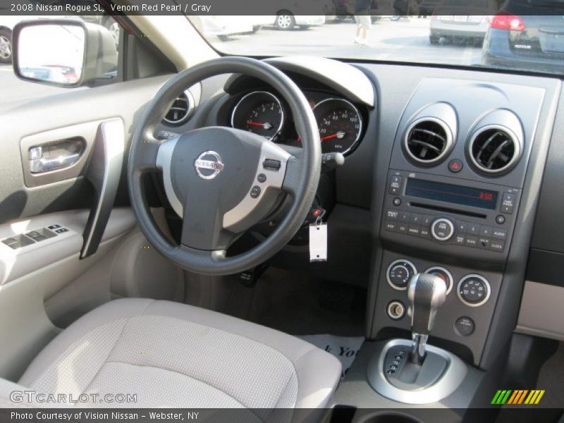 Venom Red Pearl / Gray 2008 Nissan Rogue SL