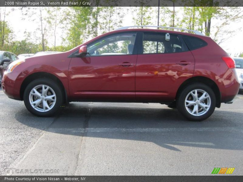 Venom Red Pearl / Gray 2008 Nissan Rogue SL